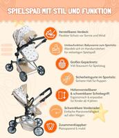 Combi-poppenwagen Mika - Beertjes Beige - thumbnail