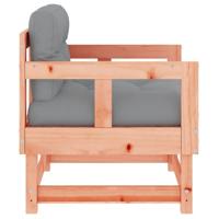 Tuinstoelen 2 st met kussens massief douglashout - thumbnail