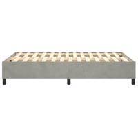 Boxspringframe fluweel lichtgrijs 120x200 cm - thumbnail