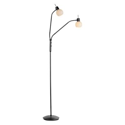 Just Light Zwarte vloerlampLoki 2-lichts - 12158-18