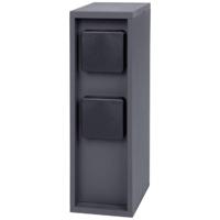 BOLD 10616 Buitenstopcontact 4-voudig Antraciet Zonder kabel - thumbnail