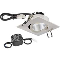 EVN PC24N61302 EVN Lichttechnik LED-inbouwlamp LED LED vast ingebouwd 6 W RVS - thumbnail