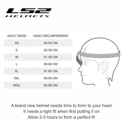 LS2 opklaphelm "ff910 advant ii solid concrete". helmet ff910 advant ii sol. 3xl concrete