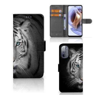 Motorola Moto G31 | G41 | Telefoonhoesje | Met pasjeshouder | Tijger