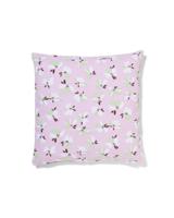 HEMA Kussenhoes 50x50cm katoen bloemen roze (roze) - thumbnail