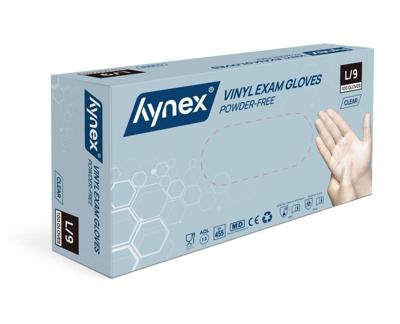 Handschoen hynex vinyl l tr 4.5gr 100 stuks Handschoen hynex vinyl l tr 4.5gr 100 stuks