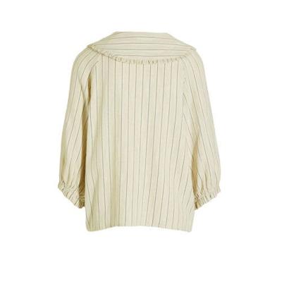 Soaked In Luxury gestreepte top Jules ecru/zwart Soaked In Luxury gestreepte top Jules ecru/zwart