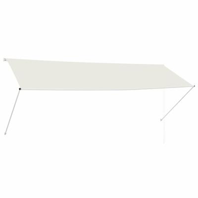 vidaXL Luifel uittrekbaar 350x150 cm crème