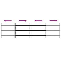 Raam Rooster Zwart 174 x 45 cm Gepoedercoat staal - thumbnail