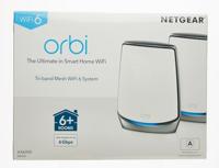 Netgear orbi wifi 6-systeem (rbk852) ax6000 mesh router (wit/zilver, 1x router (rbr850), 1x satelliet (rbs850), dekking tot 350 m²) - thumbnail