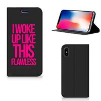 Apple iPhone X | Xs Hoesje met tekst Woke Up - Origineel Cadeau Zelf Maken - thumbnail