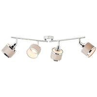 Brilliant 4-lichts plafondlampAlexia chroom en grijs - 99305/22 - thumbnail
