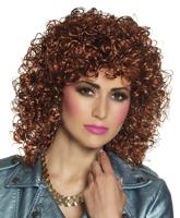 Pruik Club Bruin Dames - thumbnail