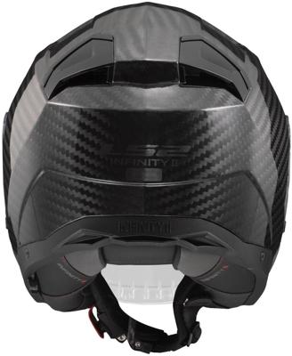 LS2 jethelm "of603 infinity ii carbon solid" helmet infinity ii carbon black gr. xs