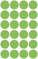 Avery Ronde etiketten diameter 18 mm, lichtgroen, 96 stuks - thumbnail