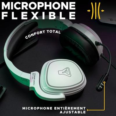 Cuffie da gioco cablate - THE G-LAB - KORP BARIUM - Bianco