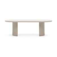 Kave Home Ovale Eettafel 'Nealy' 240 x 100cm, kleur Ecru - thumbnail