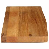 Tafelblad met natuurlijke rand 80x40x3,8 cm massief mangohout - thumbnail