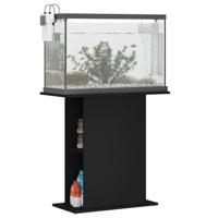 Aquariumstandaard 75x36x72,5 cm bewerkt hout zwart - thumbnail