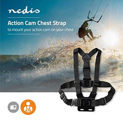 Nedis Action Cam Mount | Borstband | Zwart | 1 stuks - ACMK05 ACMK05