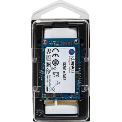 Hard Drive Kingston SKC600MS TLC 3D mSATA SSD Inhoud 256 GB
