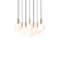 Nuura Miira 13 Hanglamp - Messing - Wit - thumbnail