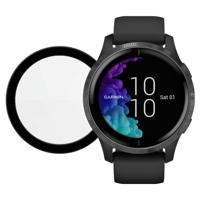 Garmin Venu Zwart + PanzerGlass Garmin Venu Screenprotector Glas Zwart - thumbnail