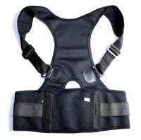 Mannelijke vrouwelijke verstelbare magnetische houding corrector korset terug mannen brace terug schouderriem lumbale ondersteuning Straight XXL (zwar - thumbnail