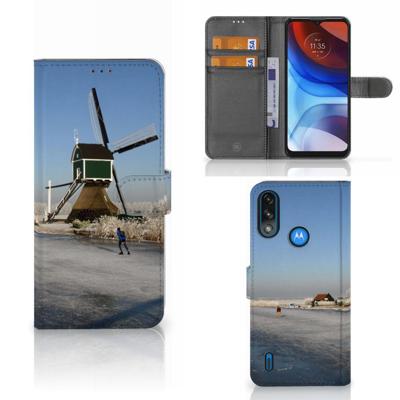 Motorola Moto E7i Power | E7 Power | Flip Cover | Schaatsers Motorola Moto E7i Power | E7 Power | Flip Cover | Schaatsers