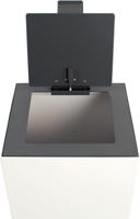 V-Part top met klep voor modulaire afvalbak 85 l en 90 l, donkergrijs - thumbnail