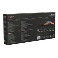 Savio ASTRAL BLACK JADE toetsenbord Gamen USB QWERTY US International Zwart - thumbnail