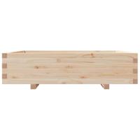 VidaXL Plantenbak 100x100x26,5 cm massief grenenhout - thumbnail