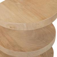 WOOOD Bijzettafel 'Darren' Mangohout, 36cm, kleur Naturel - thumbnail