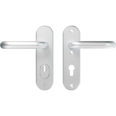 AXA | Veiligheidsbeslag Oval Plus | Kort kruk U | PC72 | SKG3 | Anti-kerntrek | Aluminium naturel