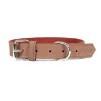 Gloria Nubuck Lederen Halsband (35cm) (Bruin), BRON - thumbnail