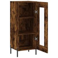 Dressoir 34,5x34x90 cm bewerkt hout gerookt eiken - thumbnail
