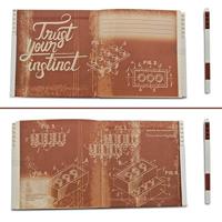 LEGO Notebook with Pen Brown - thumbnail