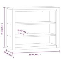 Keukenwandkast met schappen roestvrijstaal - thumbnail