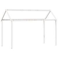 Hoogslaper met dak massief grenenhout wit 90x190 cm - thumbnail