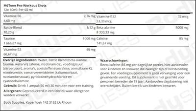 DY Nutrition M6Teen Pre-Workout Shot Mojito (12 x 60 ml) DY Nutrition M6Teen Pre-Workout Shot Mojito (12 x 60 ml)