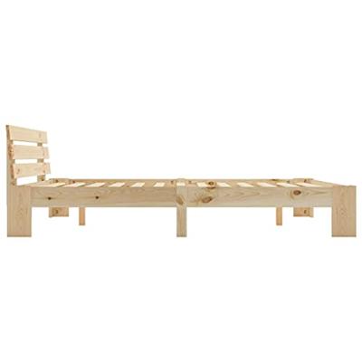 Bedframe met hoofdbord massief grenenhout 160x200 cm Bedframe met hoofdbord massief grenenhout 160x200 cm