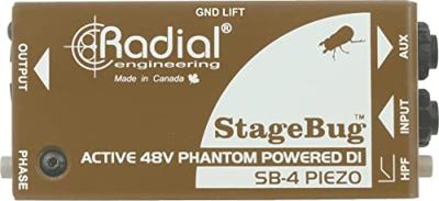 Radial STAGEBUG SB-4 actieve stereo piezo DI box - 48 V