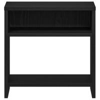 Nachtkastje 40x30x40 cm spaanplaat zwart eikenkleurig - thumbnail