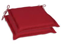 GO-DE Textil Tuinkussen (Set van 2 kussens, Kersenrood) - thumbnail