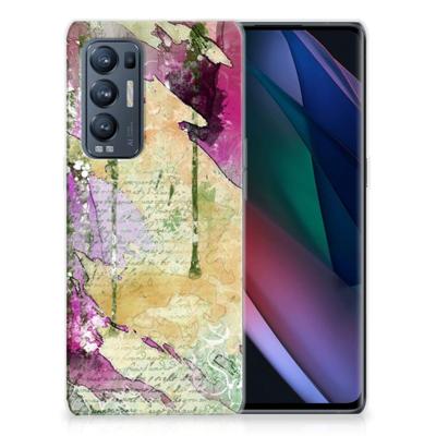 Smartphone hoesje OPPO Find X3 Neo Letter Painting Smartphone hoesje OPPO Find X3 Neo Letter Painting