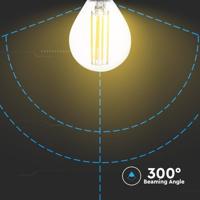 V-TAC LED Filament lamp E14 fitting 6 Watt 600lm P45 extra warm wit 2700K - thumbnail