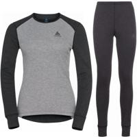 Odlo Active Warm Eco Thermoset Dames Dark Grey Melange - Grey Melange L - thumbnail