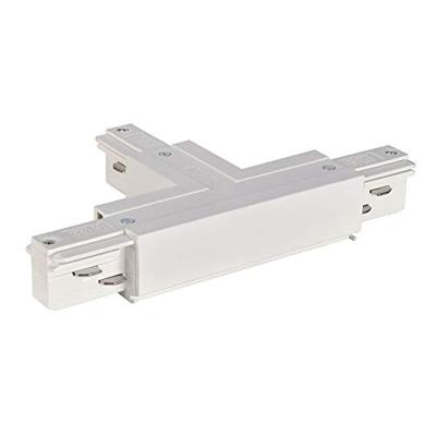 Eutrac 1001518 230V-railsysteemcomponenten T-verbinder T-Verbinder Erde links, weiss Verkeerswit