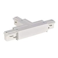 Eutrac 1001518 230V-railsysteemcomponenten T-verbinder T-Verbinder Erde links, weiss Verkeerswit - thumbnail