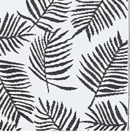 VidaXL Buitenkleed arakil 120x180 cm pp wit en zwart - thumbnail